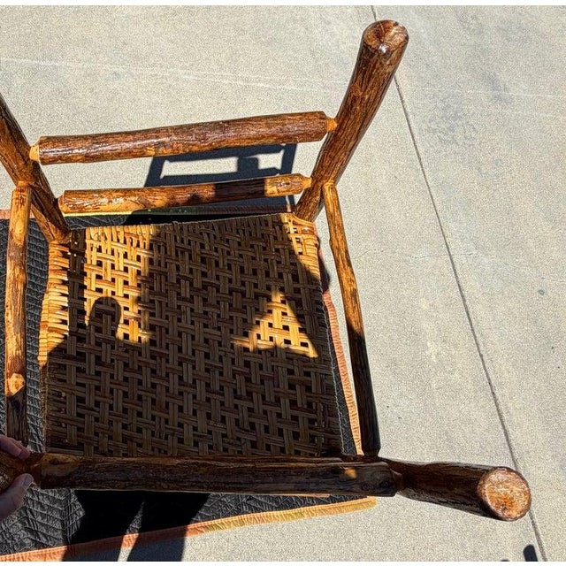 Set of Four 1930s Old Hickory Arm Chairs For Sale - Image 9 of 10