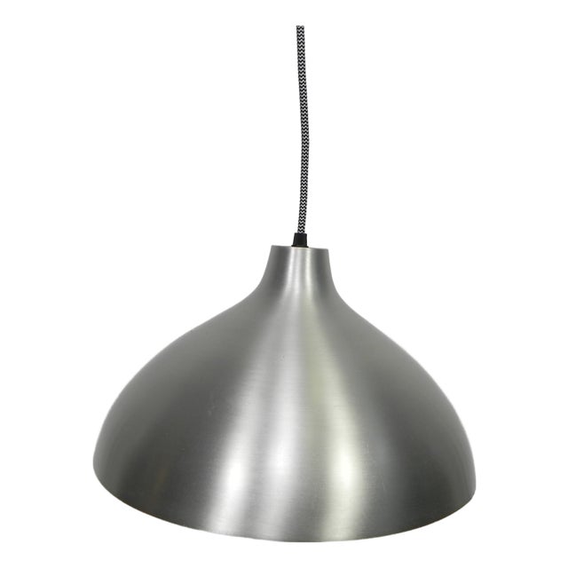 Vintage Aluminum Hanging Lamp, 1970s For Sale