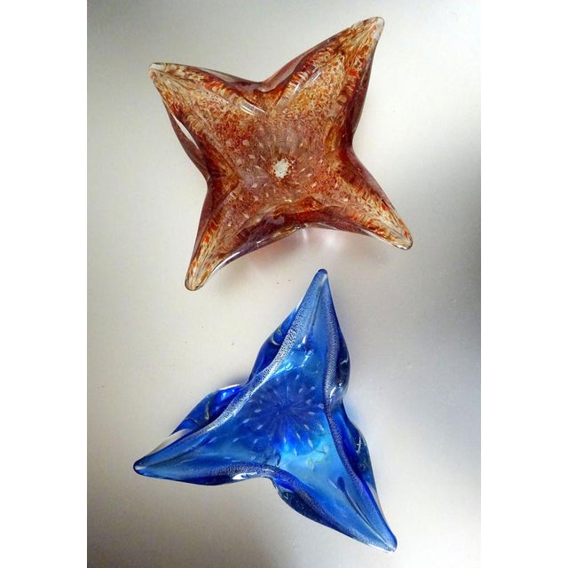 Blue Murano Sixtyes Glass Pieces, 1960s, Set of 2 For Sale - Image 8 of 11