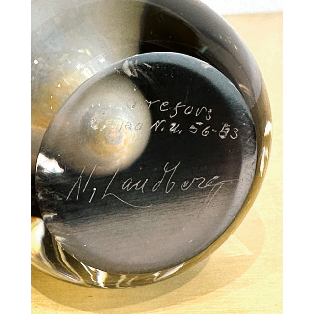 Orrefors Vintage Expo Vase by Nils Landberg for Orrefors, 1950s For Sale - Image 4 of 6
