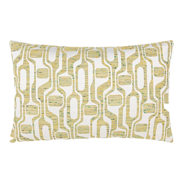 The House Of Scalamandré Telly Lumbar Pillow In Keylime For Sale