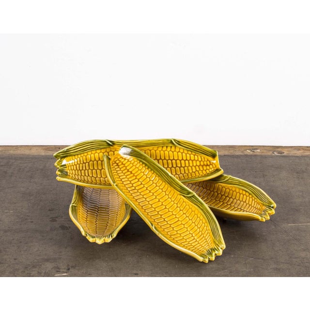 Ceramic Corn Plates, 1950s, Set of 4 For Sale - Image 9 of 13