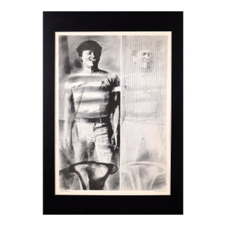 Hugh Masekela, the Father of South African Jazz - Signed Lithograph Ink on Paper For Sale