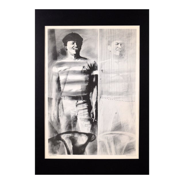 Hugh Masekela, the Father of South African Jazz - Signed Lithograph Ink on Paper For Sale