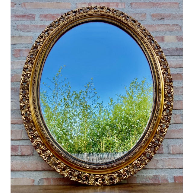 Early 20th Century French Giltwood Wall Mirror For Sale - Image 17 of 18