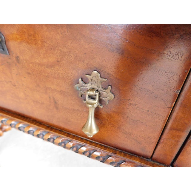 Scott Thomas Baroque Style Inlaid Library Table For Sale In Philadelphia - Image 6 of 16