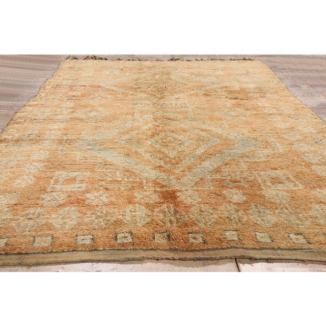 Vintage Beni M'Guild Moroccan Rug, 06'00 X 10'01 For Sale - Image 9 of 10