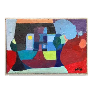 House of Blues (Contemporary Abstract Painting), Charles Collins