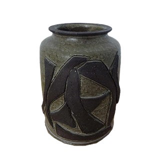 Danish Pottery Vase by Birthe Sahl, 1960s For Sale