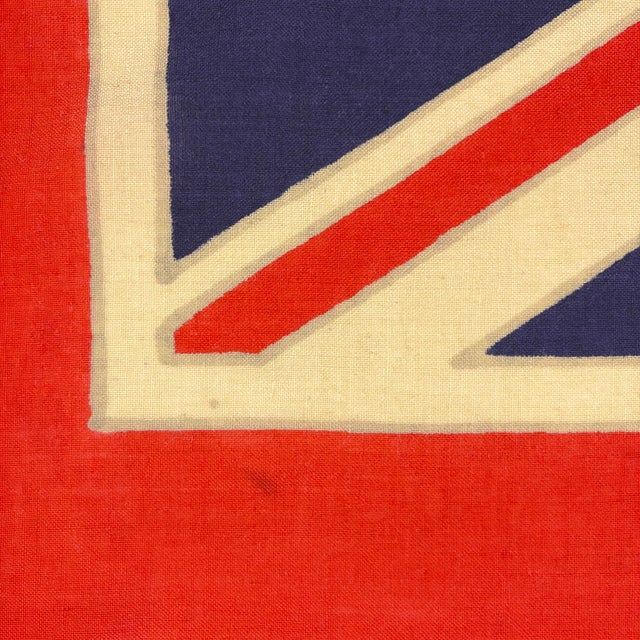 Late 20th Century Vintage Wool Hand-Painted Flag of Australia For Sale - Image 5 of 5