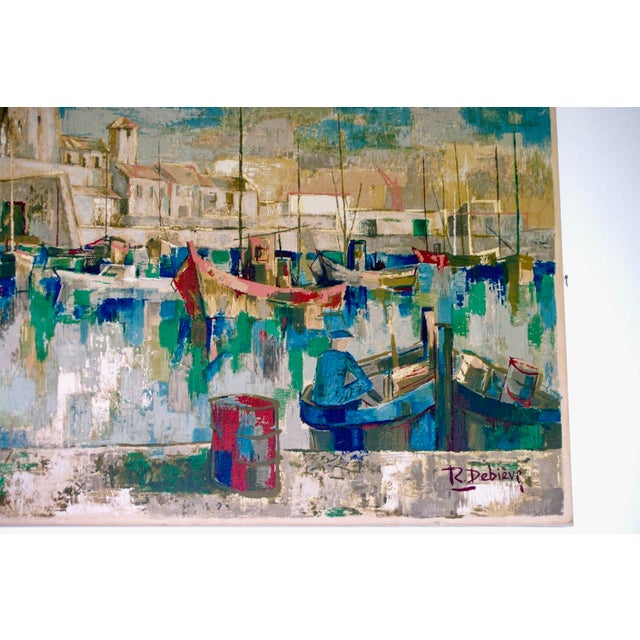 Robert Debieve, Fort de Socoa in Saint-Jean-de-Luz, 1950s, Screen Print on Fabric For Sale - Image 6 of 9