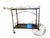 1960s Hollywood Regency Iron Bar Cart For Sale - Image 4 of 6