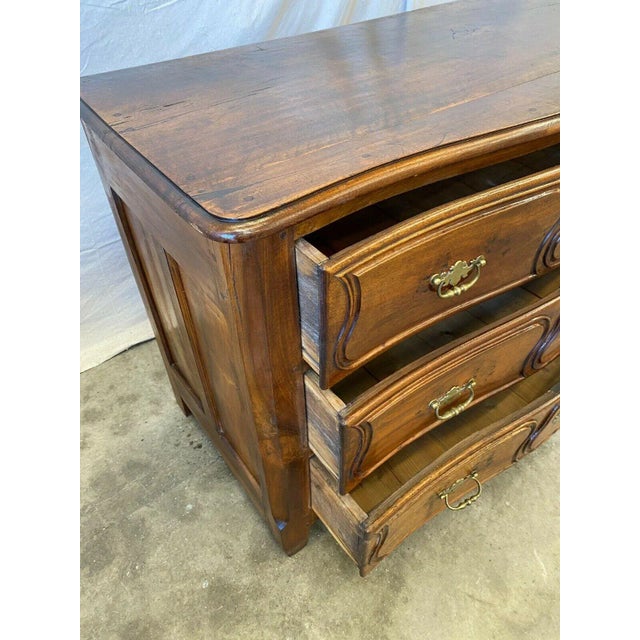 French Antique Carved Three Drawer Commode - 19th C For Sale - Image 4 of 11