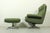 Mid-Century Modern DS-31 High-Back Lounge Chair and Ottoman from de Sede, 1970s, Set of 2 For Sale - Image 3 of 13