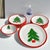 Set 12 Pfaltzgraff Marimekko Oy Christmas Tree Red Band Design Dinnerware Late 20th Century For Sale In Miami - Image 6 of 16