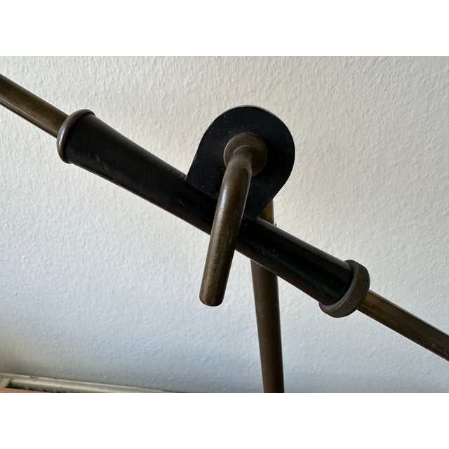 Mid-Century Italian Brass Clamp Desk Lamp attributed to Vittoriano Vigano For Sale - Image 16 of 18