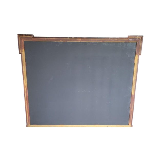 Early 20th Century Monumental Antique French Mahogany Black Gilt Gold Pagoda Early 20th Century Mantel Wall Mirror For Sale - Image 5 of 17