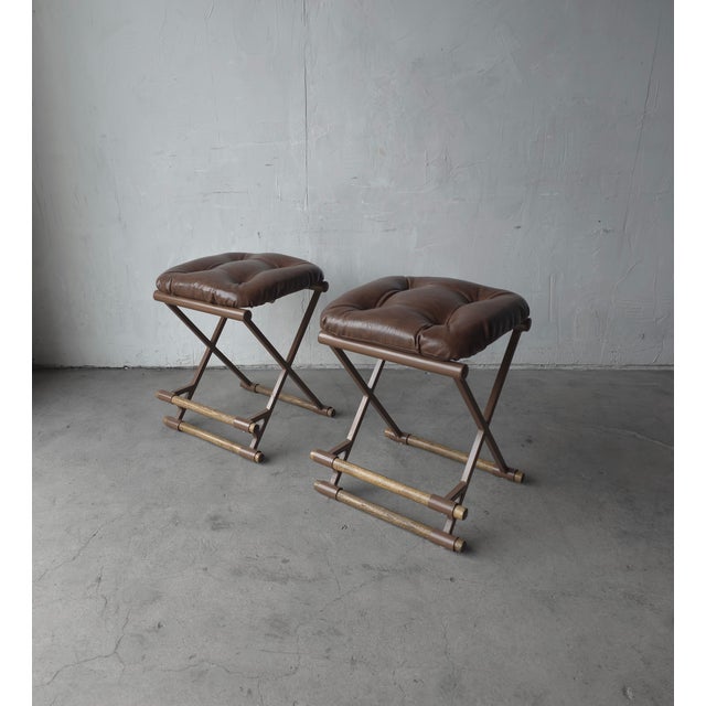 1970s Pair of 1970's Counter Stools After Cleo Baldon For Sale - Image 5 of 11
