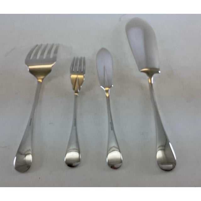 1980s A Set of Fish Fish Eaters & Fish Servers, 26 Pieces, Rattail For Sale - Image 9 of 16