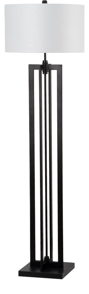 59-Inch H Tower Floor Lamp - Black