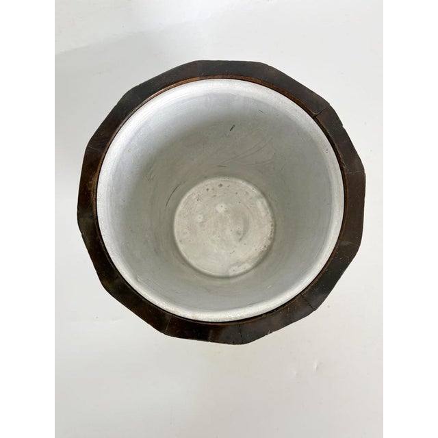 Wooden and Brass Ice Bucket, France, 1970s For Sale - Image 12 of 14