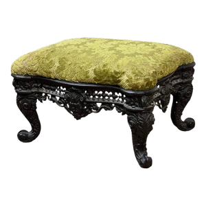 Antique Victorian Cast Iron Foot Stool C. 1900