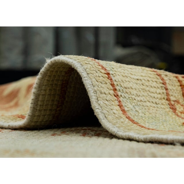 Beige Turkish Oushak Rug 9'9" x 13'8" #18535 For Sale - Image 8 of 8
