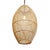Mid-Century Modern Rattan Bead Pendant Light Small For Sale - Image 3 of 6