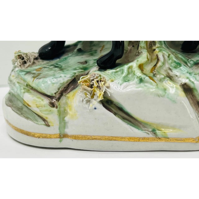 Staffordshire Staffordshire Equestrian Horse Pony Spill Vase c.1860 For Sale - Image 4 of 8