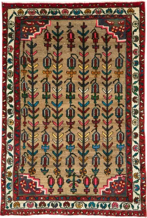 Vintage Persian Hamadan Rug – Size: 3" X4' 5"