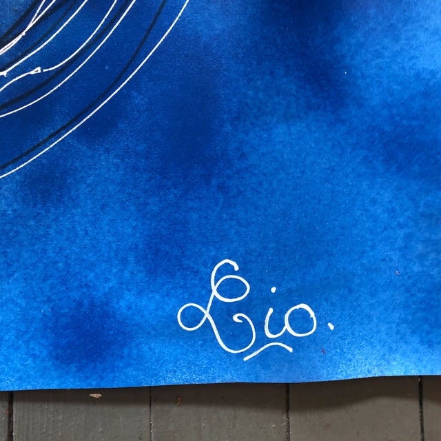 Original Pop Art Painting Bird With Balloons Painting Signed For Sale - Image 4 of 7