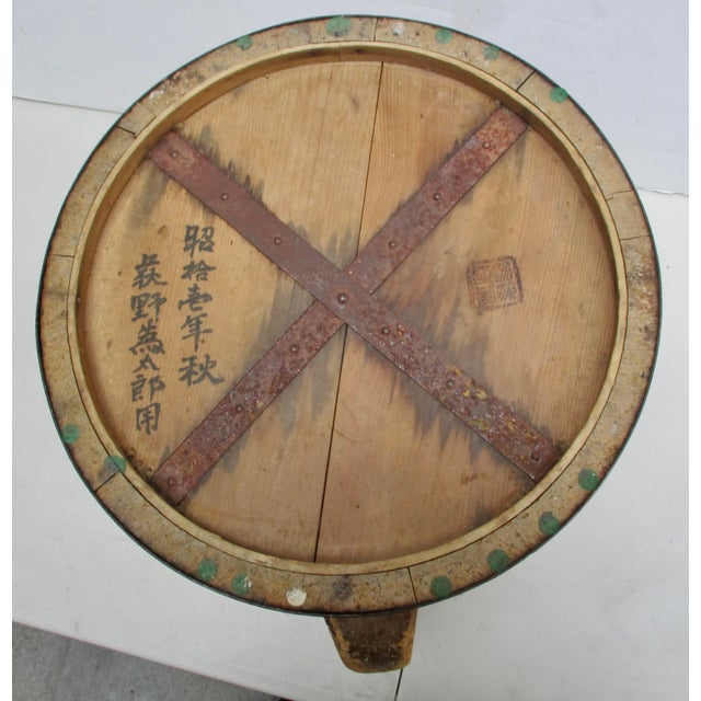 Chestnut Antique Japanese Rice Measure Itomasu Circa 1900 For Sale - Image 8 of 14