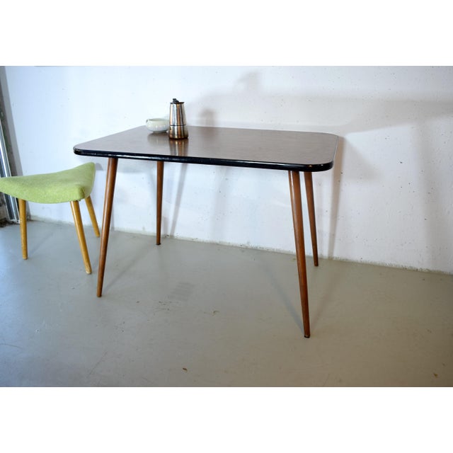 1950s Mid-Century Modern Coffee Table in Beech, 1950s For Sale - Image 5 of 6