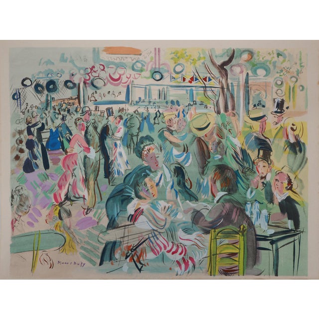 Raoul Dufy, Ball at the Moulin de la Galette, 1953, Original Lithograph For Sale - Image 9 of 9