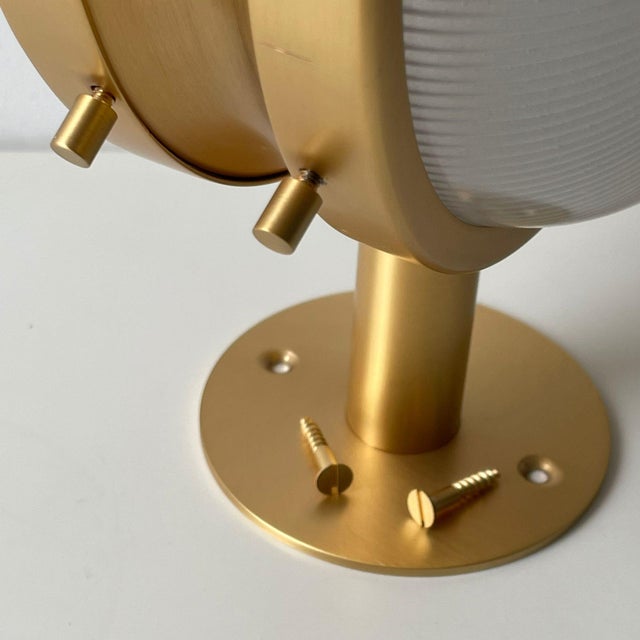 Gold Vintage Gamma Golden Lamps by Sergio Mazza for Artemide, 1960s, Set of 2 For Sale - Image 8 of 12