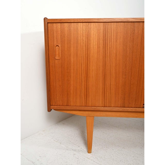 Brown Scandinavian Teak Sideboard from Nils Jonsson, 1960s For Sale - Image 8 of 12