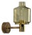 Hans-Agne Jakobsson, Wall Light, Brass, Glass, Sweden, 1960s For Sale