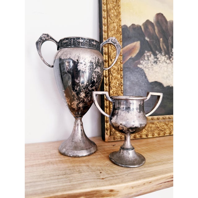 Set of 2 Silverplated Antique Poultry Trophies For Sale In New York - Image 6 of 6