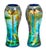 Figurative Camille Faure Attr. Enamel Portrait Vases, Pair For Sale - Image 3 of 4