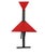 Postmodern Folding Chairs with Triangular Red Seats, Set of Four Circa 1985 Italy Each of these four folding chairs is...