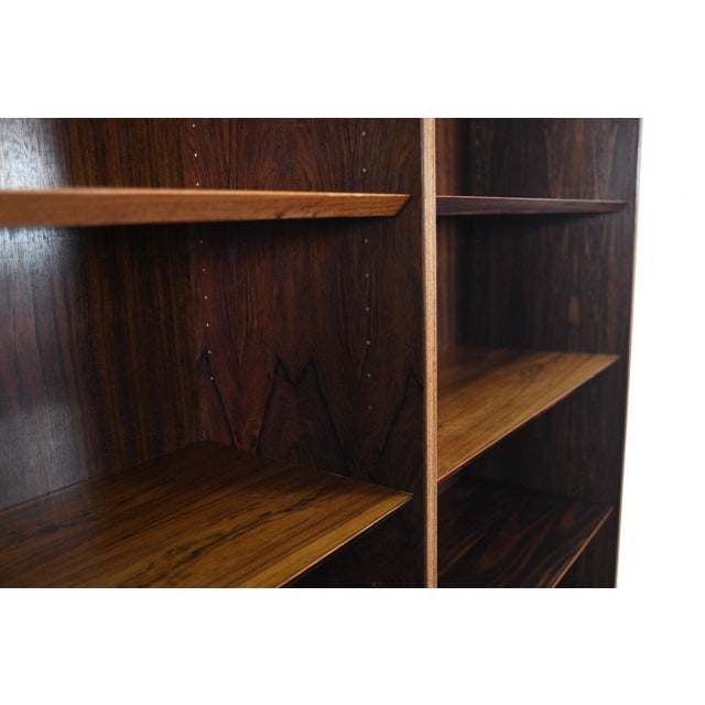 Mid 20th Century Carlo Jensen Double Rosewood Bookcase by Hundevad + Co #3, Atrributed For Sale In San Francisco - Image 6 of 8