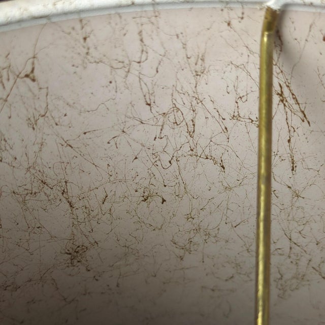 Textile Vintage Stiffel Drum Barrel Shade Botanical Garden Cyrus Clark For Sale - Image 7 of 12