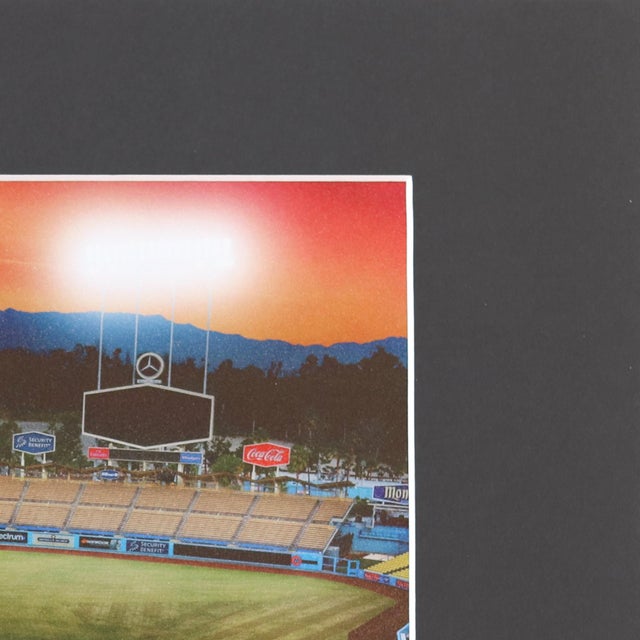 Dodger Stadium Almost Gametime 2 - Original Los Angeles Stadium Mixed Media Photography and Acrylic Artwork on Paper by Pete Kasprzak For Sale In Los Angeles - Image 6 of 6