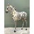 This vintage life-size sculpture captures a young zebra in a poised, naturalistic stance, its slender legs planted wide,...