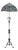 Tiffany-Style Floor Lamp in Metal For Sale