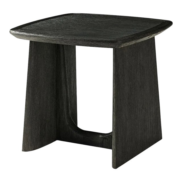Dark Oak Side Table For Sale