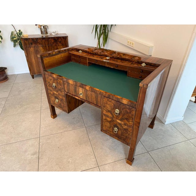 Biedermeier Secretaire in Walnut For Sale - Image 4 of 6