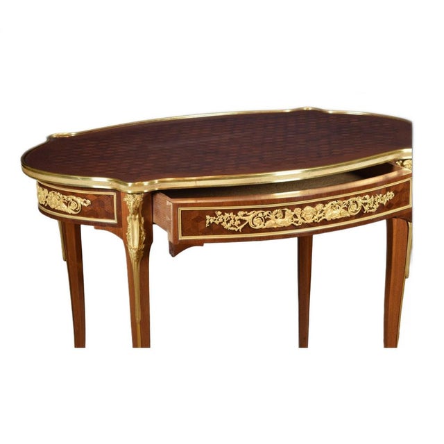 Louis XVI Style Oval Coffee Table, France, 19th Century For Sale - Image 4 of 8