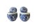 1980s Vintage Large Blue and White Porcelain Dragon Ginger Jars S/2 For Sale - Image 5 of 7