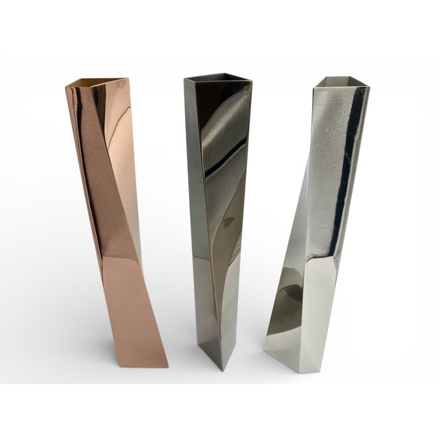 Sculptural Triptych Crevasse Vases by Zaha Hadid for Officina Alessi, 2005, Set of 3 For Sale - Image 15 of 15